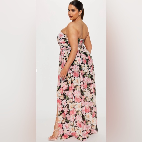Floral Strapless Maxi Dress NWT! - Picture 4 of 4